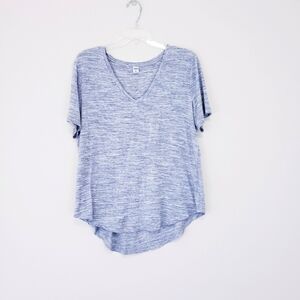 Old Navy Luxe V Neck T Shirt Space Gray Heather Size Large